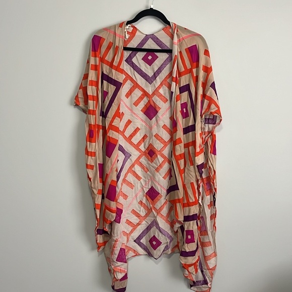 Anthropologie multi way Michael stars kimono shawl wrap scarf - Picture 3 of 5